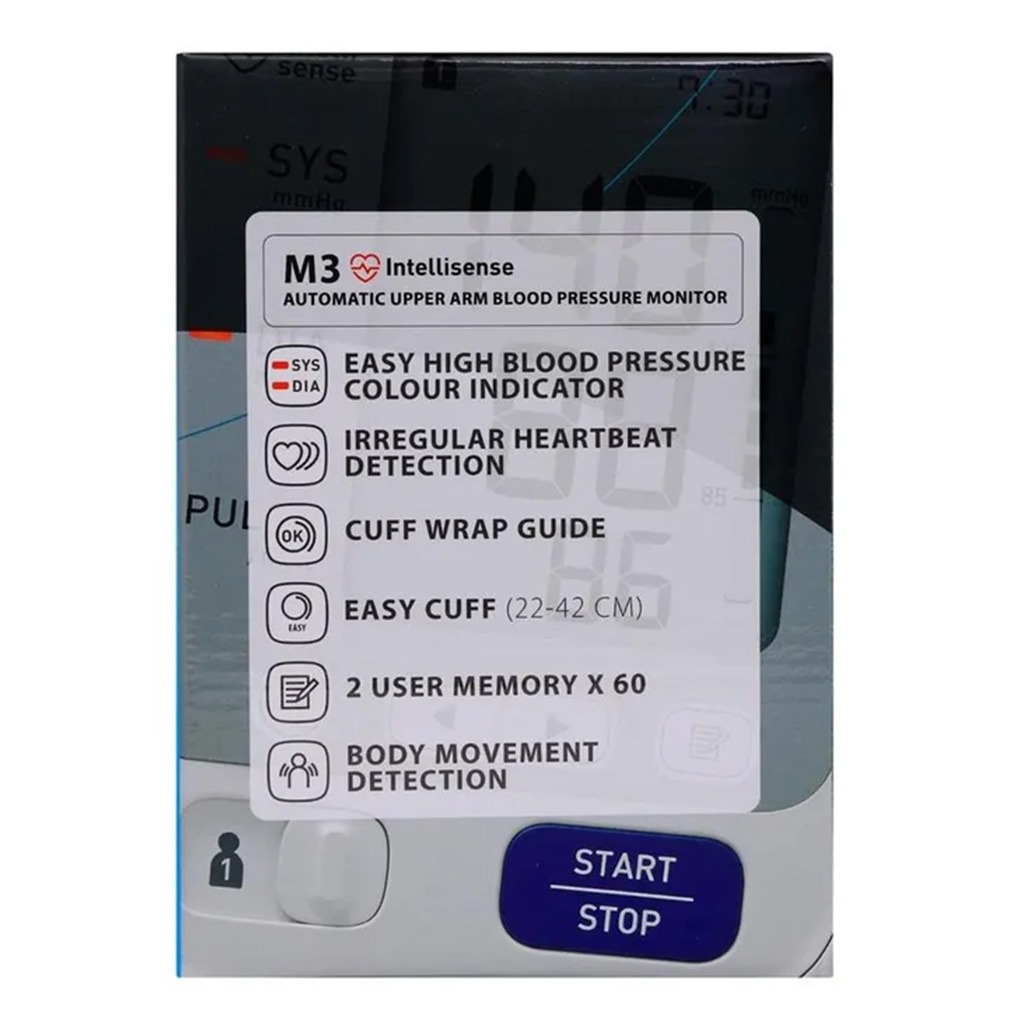 Omron, M3 Automatic Upper Arm Blood Pressure Monitor, Automatic blood pressure monitor for home use