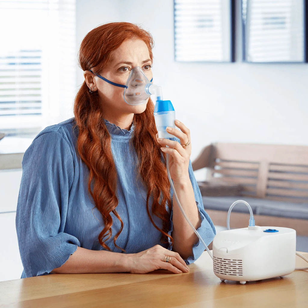 Omron, Total NE-C102-E Nebulizer with Nasal Shower, Advanced nebulizer with nasal shower for respiratory relief