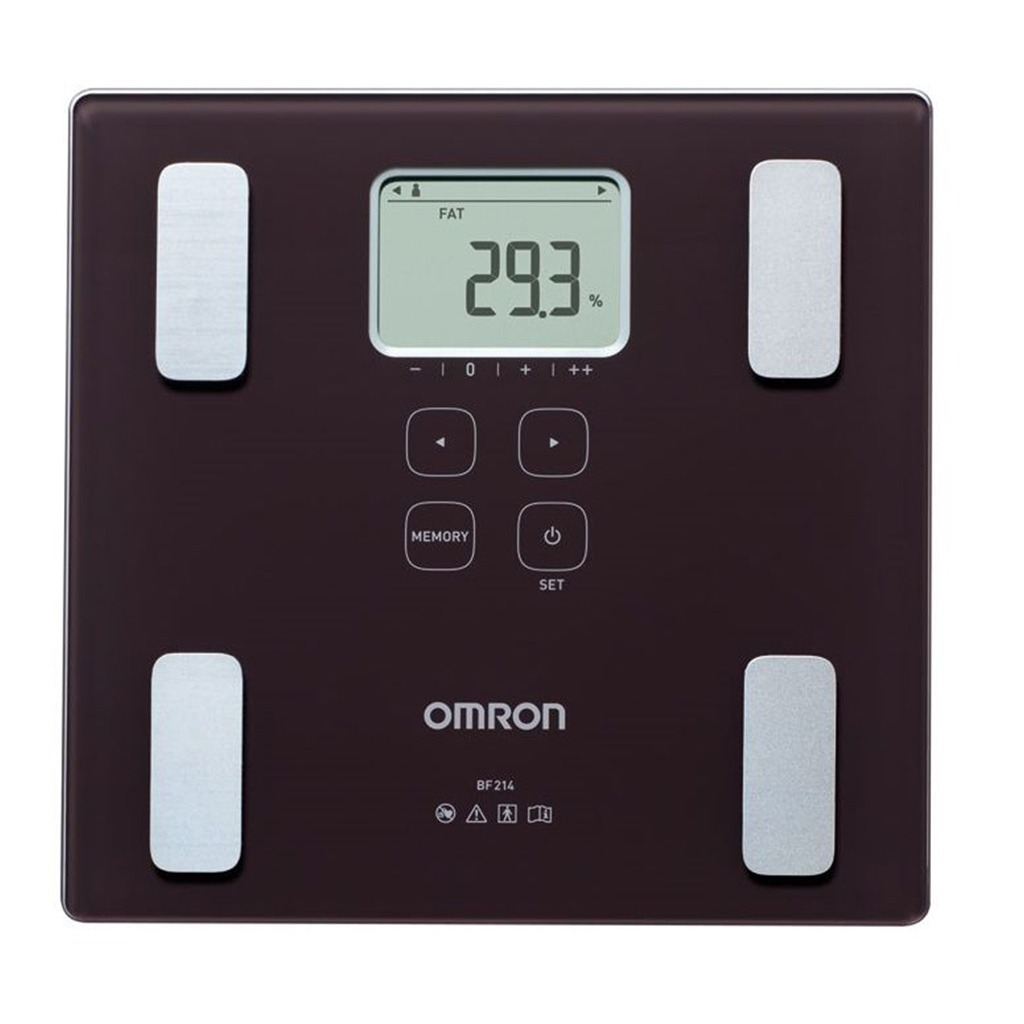 Omron, BF214 Body Composition Monitor, Digital monitor for body fat and weight analysis