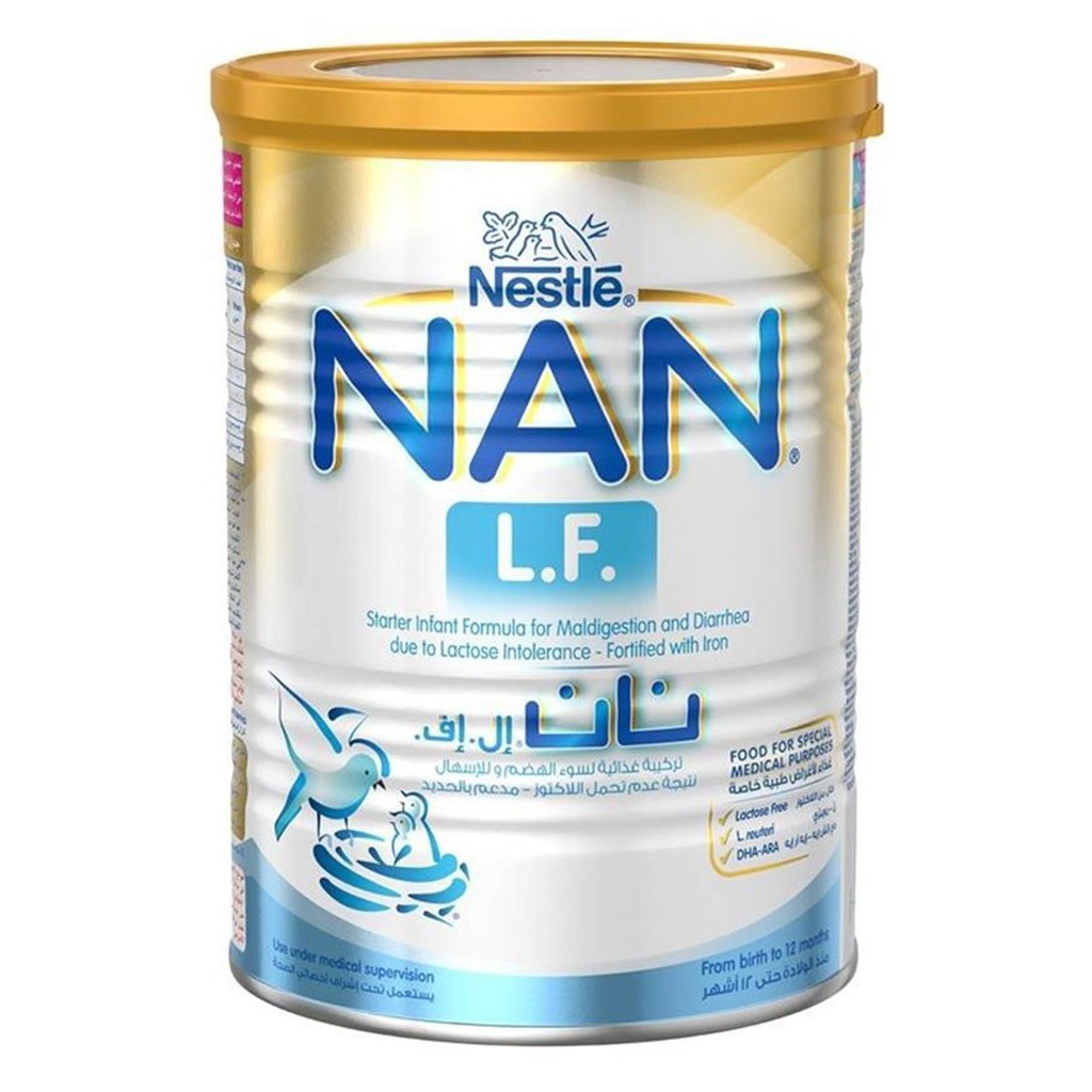 Nestlé NAN LF Lactose-Free Baby Milk Formula 0–12 Months 400g