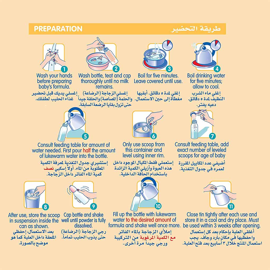 نستله نان إيه آر لمكافحة الارتجاع، حليب الأطفال من عمر 0–12 شهرًا 380 غ