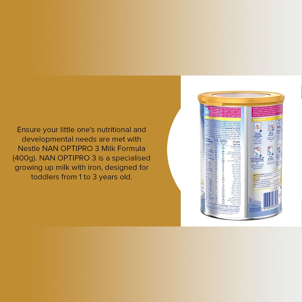 Nan Stage 3 Growing-Up Milk Powder (12–36 Months), 400 g