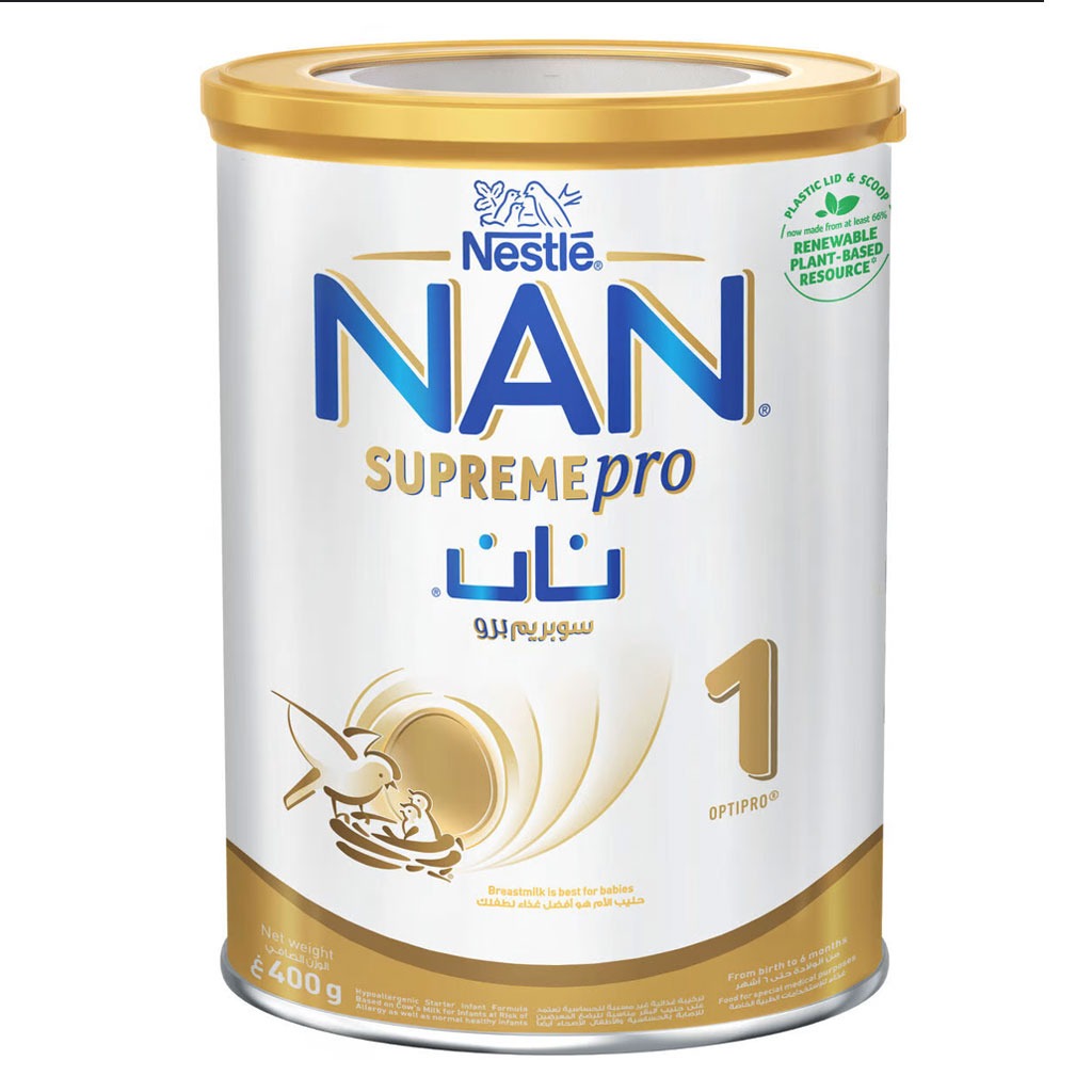 Nan, Supreme Pro Stage 1 Infant Milk Formula, Complete infant formula for newborns, 400g