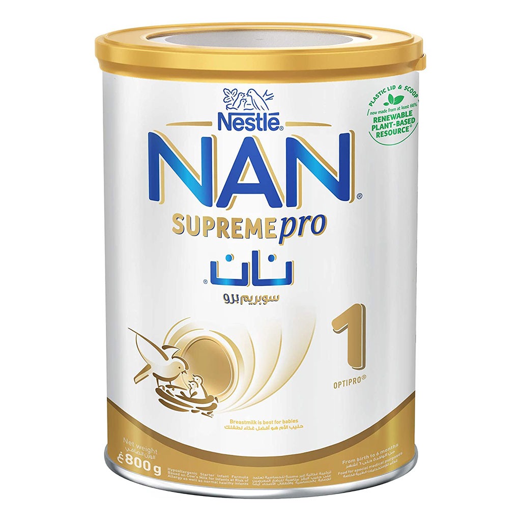 Nan, Supreme Pro Stage 1 Infant Milk Formula, Nutritional infant formula for newborns, 800g