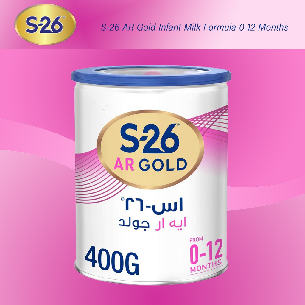 S-26 Ar Gold, Anti-Regurgitation Infant Milk Formula 0–12 Months, Infant formula to reduce regurgitation, 400g