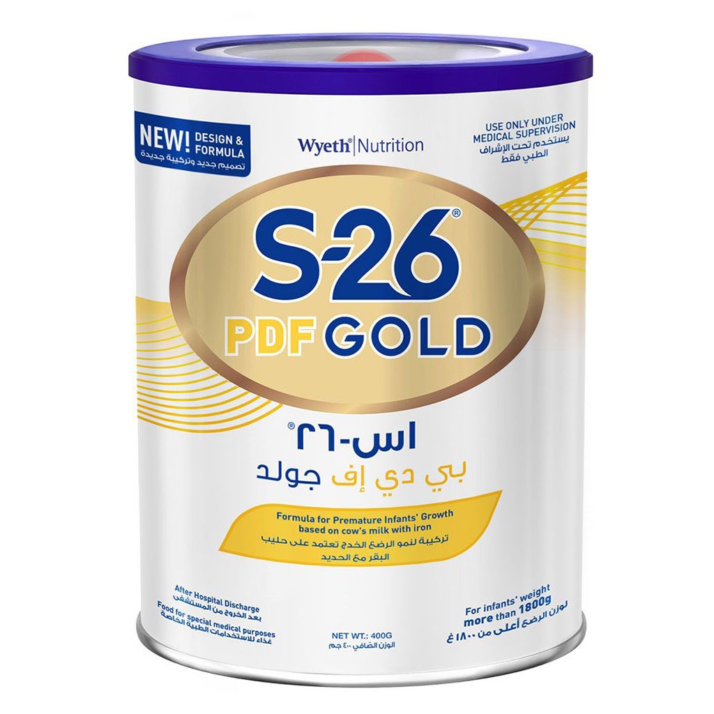 S-26 Gold PDF (Post-Discharge Premature) Baby Milk Formula – 400 g