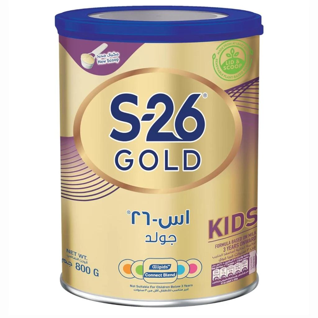 S-, 26 Gold Kids Stage, 4 Growing-Up Formula 3+ Years –, 800 G