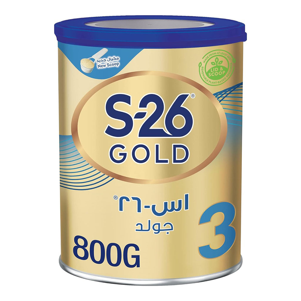 Nestlé, S-26 Gold Stage 3 Growing-Up Formula, Nutritional milk formula for toddlers 1-3 years, 800 g