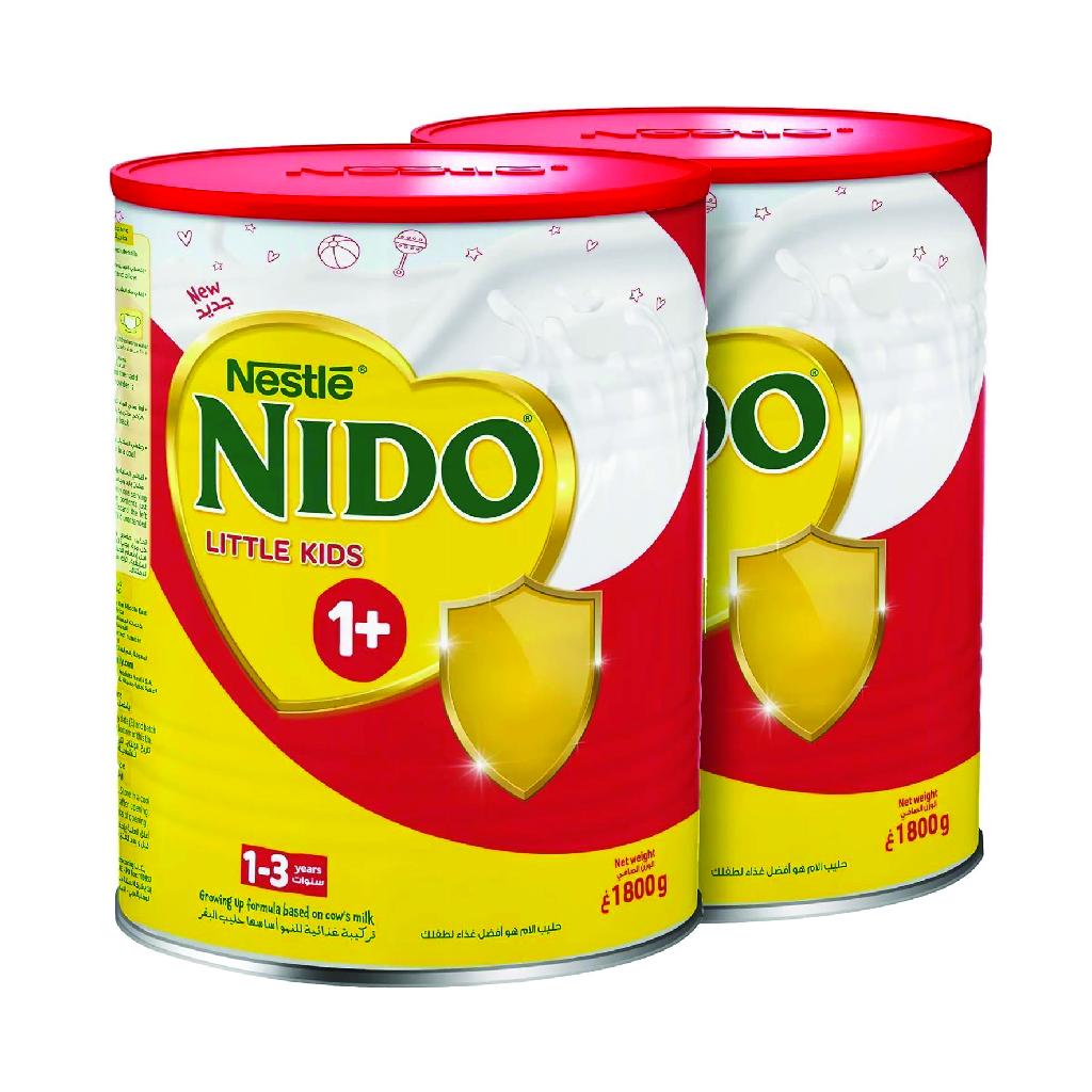 Nido, 1+ Growing Up Milk Powder, Nutritional milk for toddlers aged 1+, 1800g
