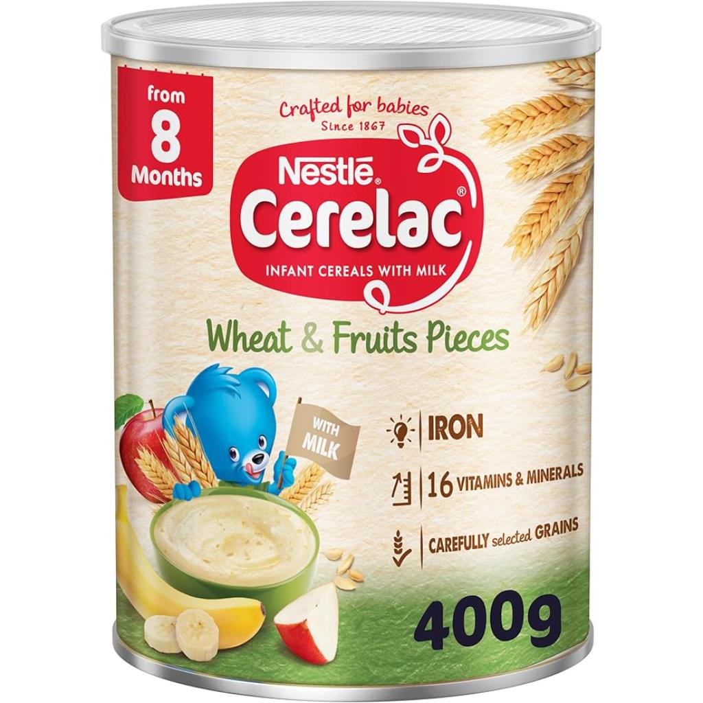 Nestlé Cerelac Wheat & Fruit Pieces, 400G