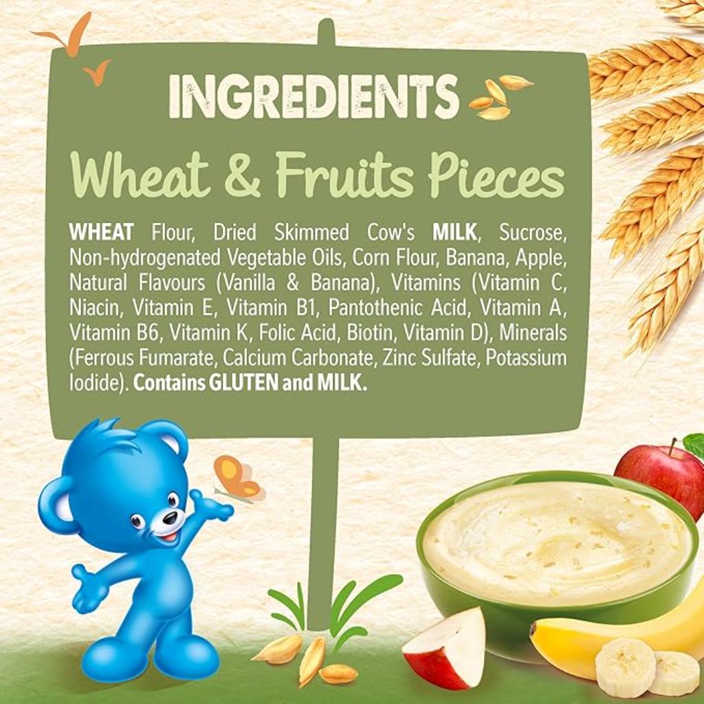 Nestlé Cerelac Wheat & Fruit Pieces, 400G