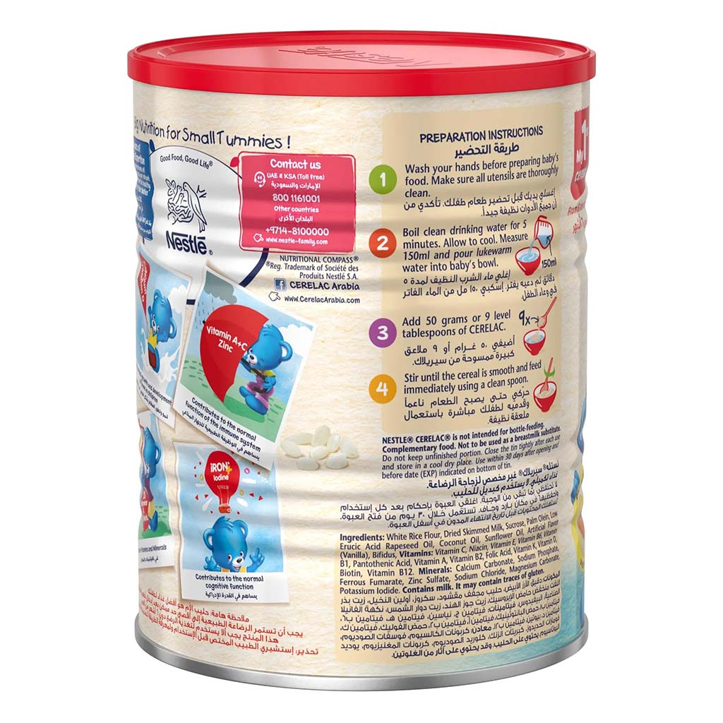 Nestlé Cerelac Rice & Milk Infant Cereals From 6 Months 400g