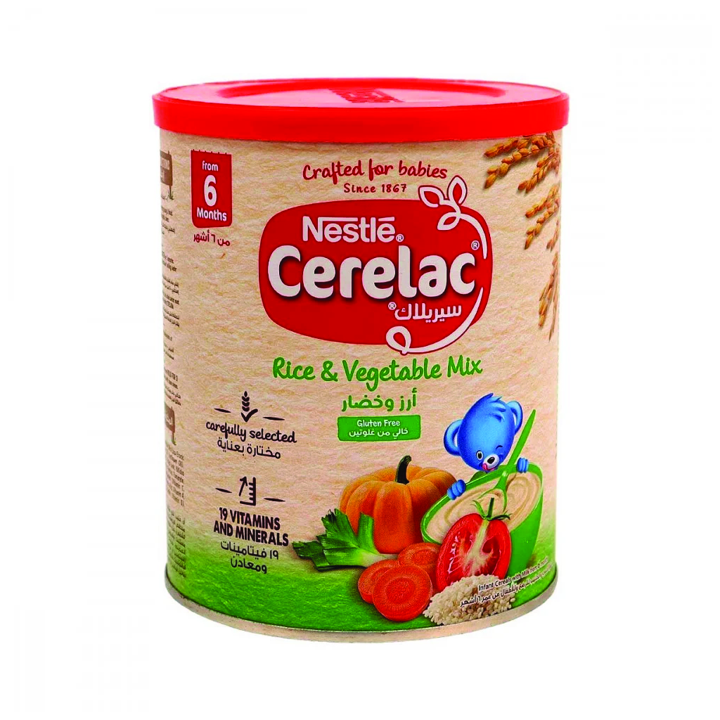 Cerelac, Vegetable Cereal, Nutritious vegetable-flavored infant cereal, 350g