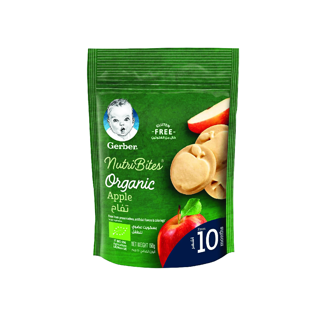 Gerber Apple Organic Biscuit 150G