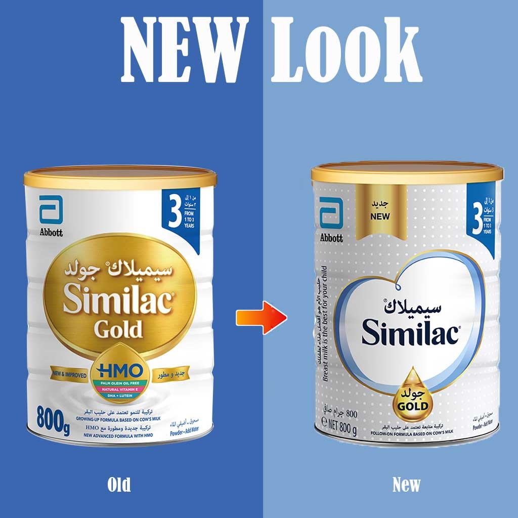 Similac, Gold 3 Powder, Nutrient-rich toddler formula for growth support, 800 g