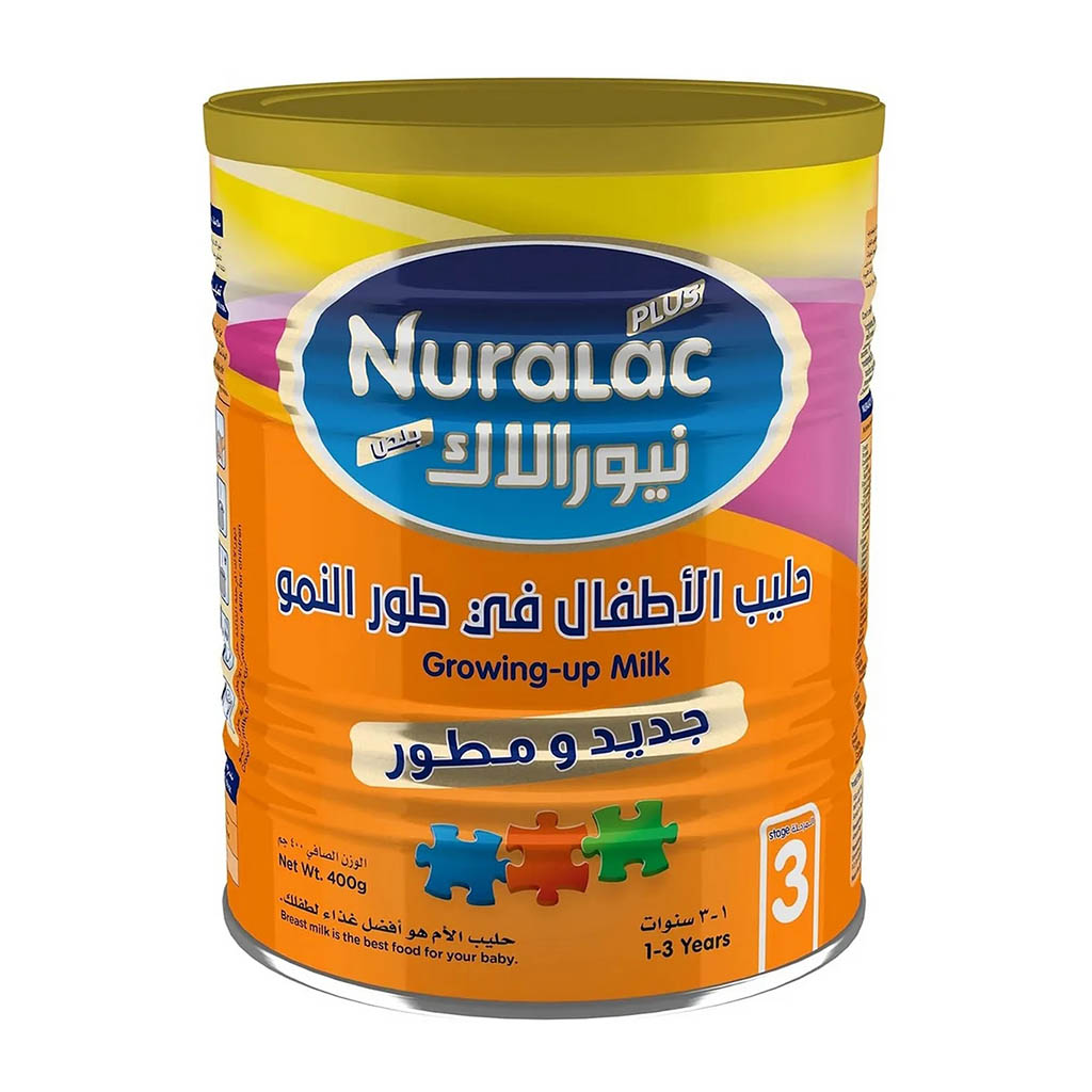 Nuralac Plus Stage 3, 1-3 Years Growing-Up Formula, 400G