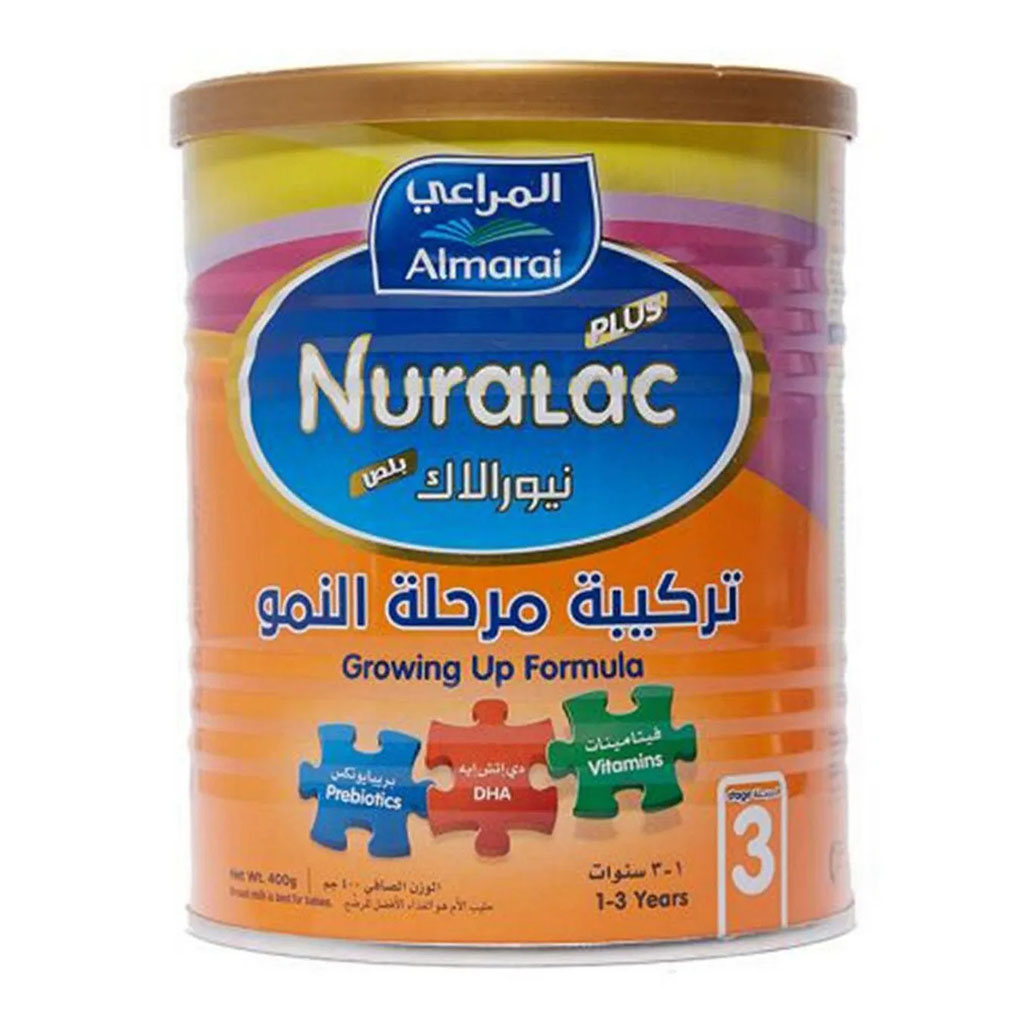 Nuralac Plus Stage 3, 1-3 Years Growing-Up Formula, 400G