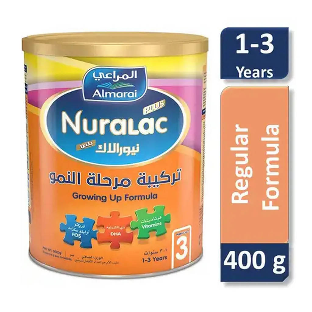 نورالاك بلس المرحلة 3، حليب نمو لعمر 1–3 سنوات – 400 غ