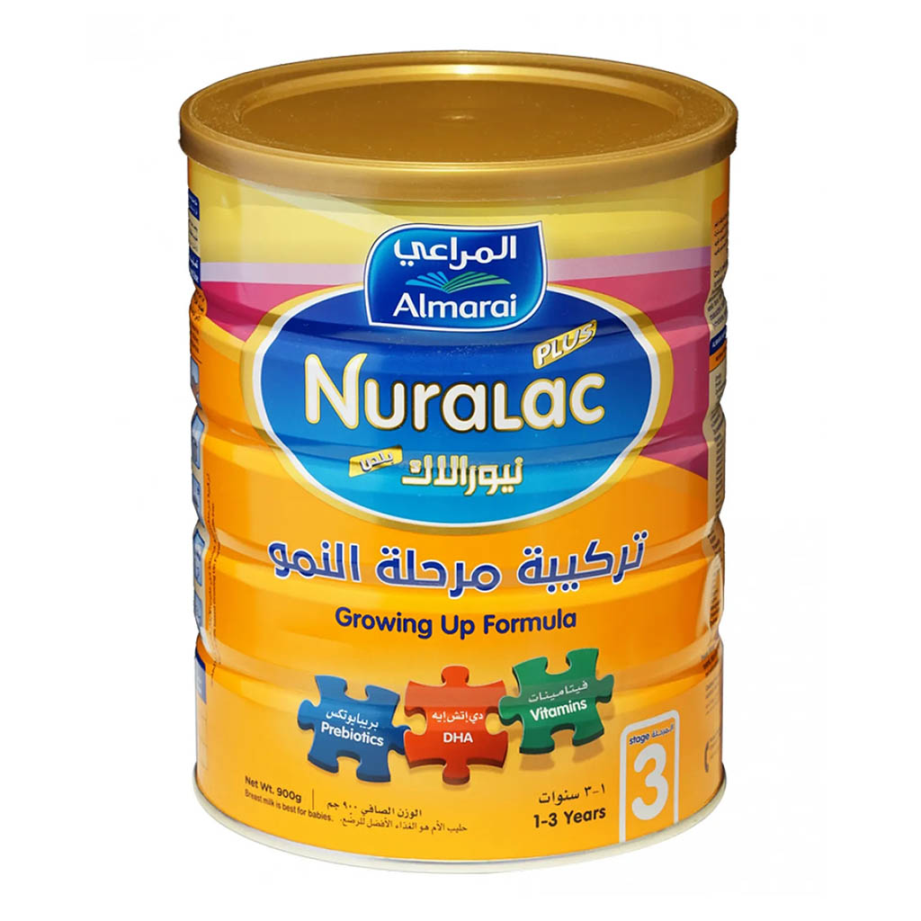 Nuralac, Plus stage 3 growing-up formula, Nutritional milk formula for toddlers 1-3 years, 900g