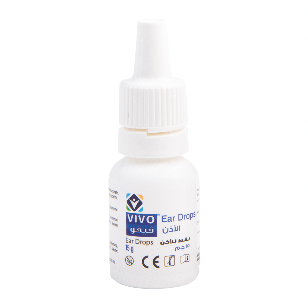 Vivo, Ear Drops, Soothing ear drops for ear discomfort and infections, 15 g