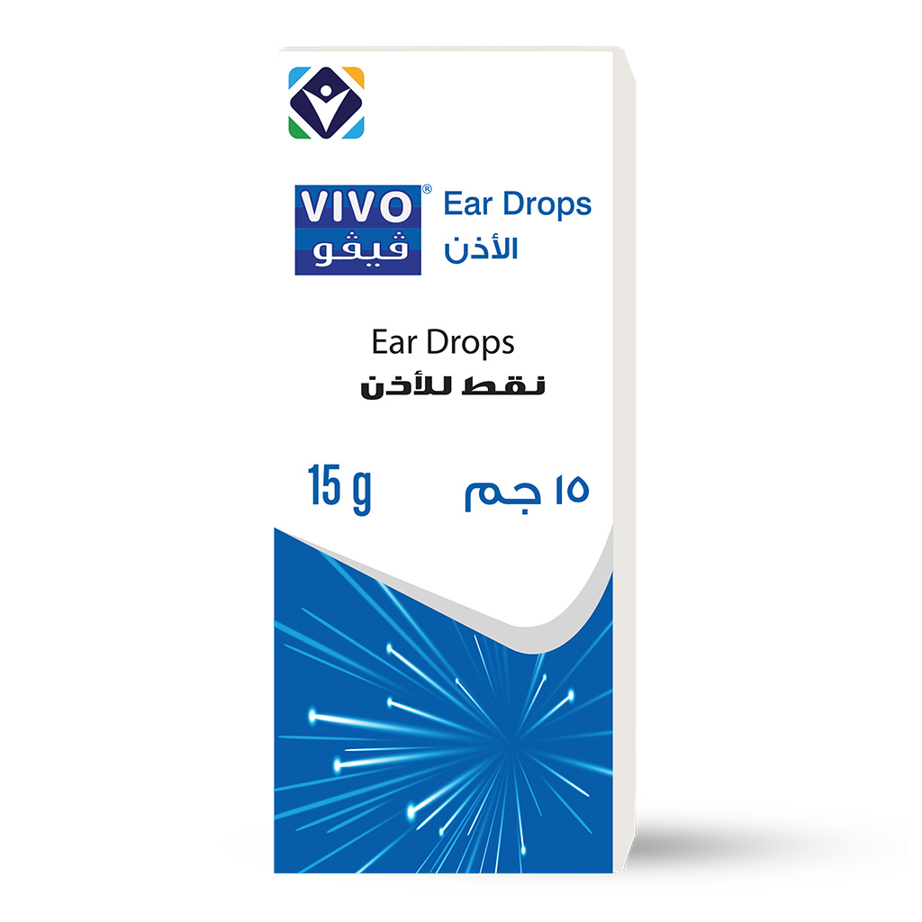 Vivo, Ear Drops, Soothing ear drops for ear discomfort and infections, 15 g