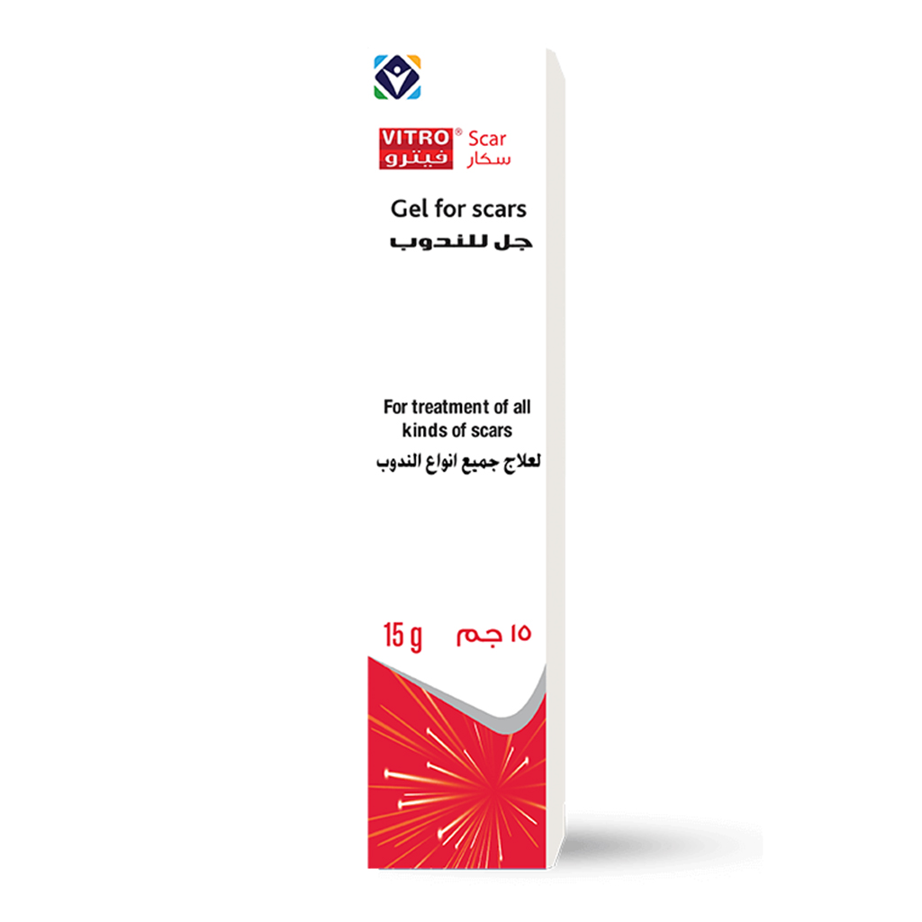 Vitro, Scar Gel, Silicone gel for scar treatment and skin repair, 15 g