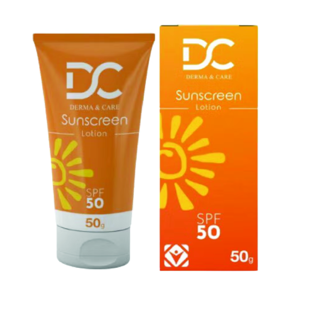 Derma & Care, Sunscreen SPF 50, High protection sunscreen for daily sun defense, 50g