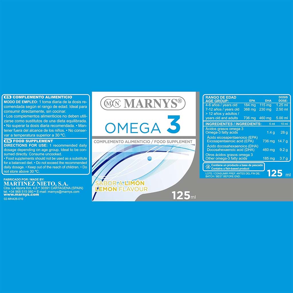Megatop, Pure Fish Oil Omega 3 Syrup, Supports heart and brain health with omega-3, 125 ml