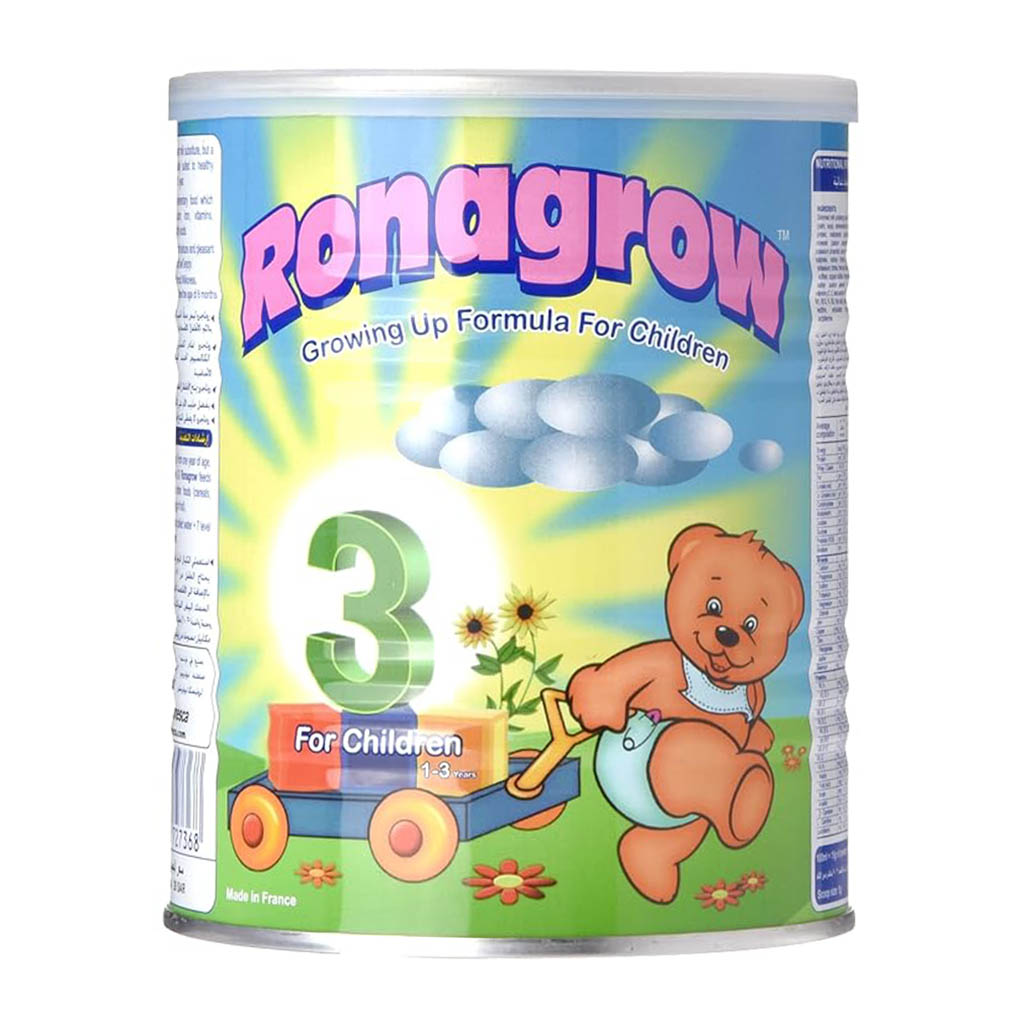 Ronagrow, Stage 3 Growing-Up Formula Milk Powder, Nutrient-rich formula for toddlers 1-3 years, 400 g