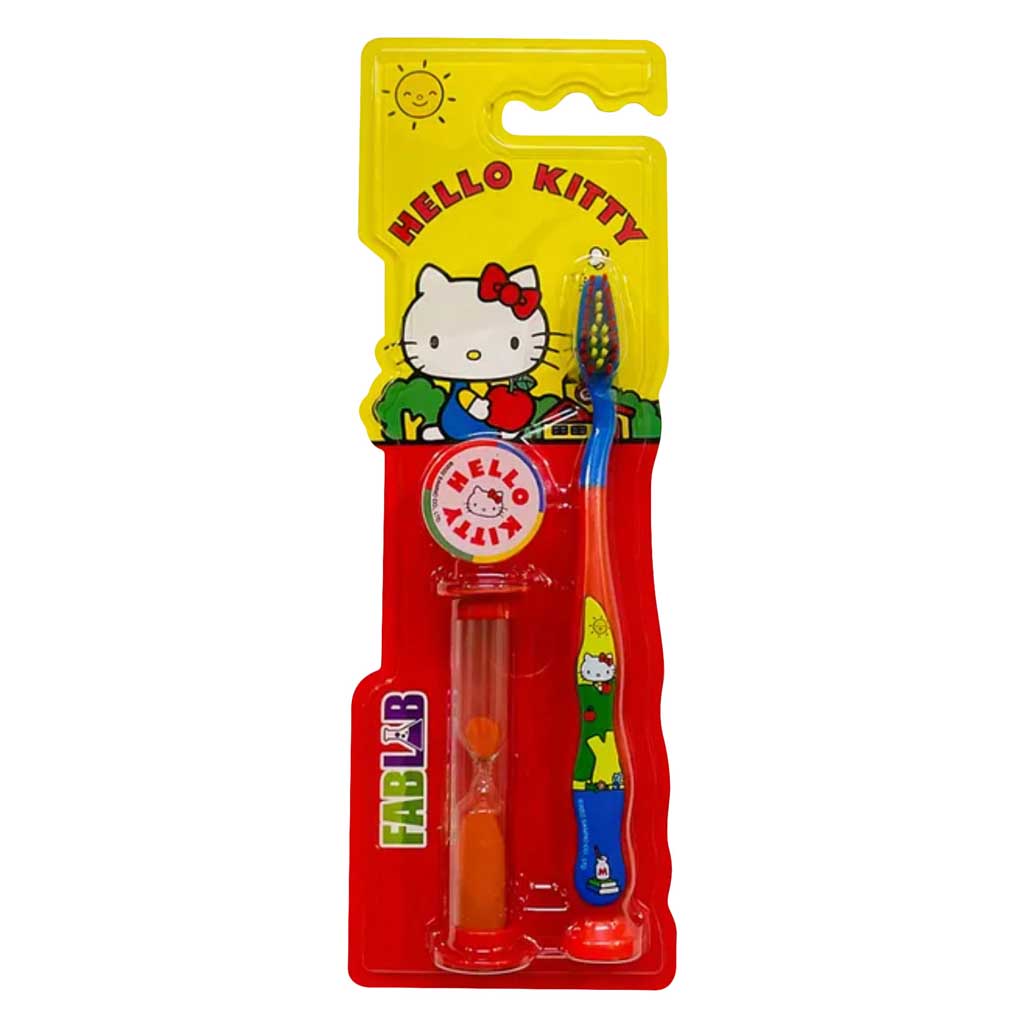 NICKELODEON HELLOKITTY SOFT TOOTHBRUSH -SAND TIMER