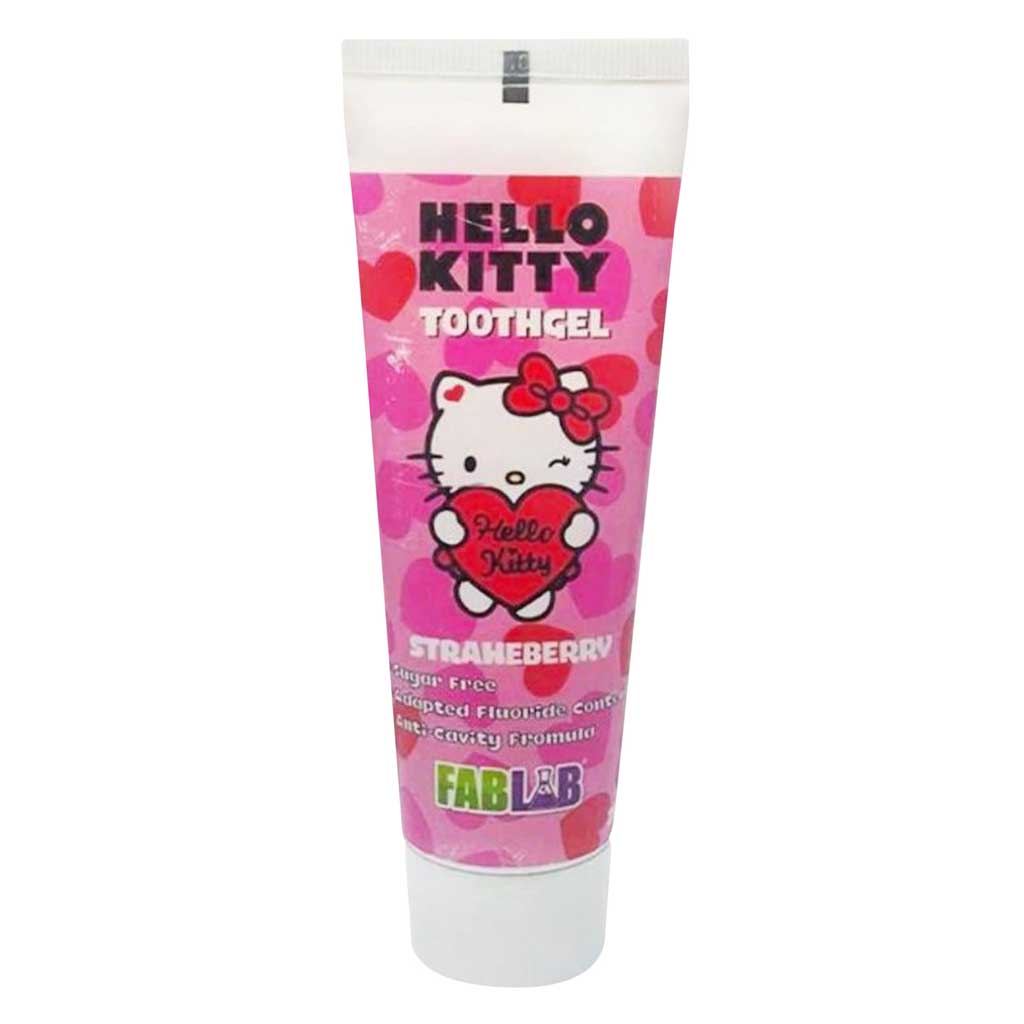 NICKELODEON TOOTHGEL HELLO KITTY STRAWBERRY FLAVOR -75 ML