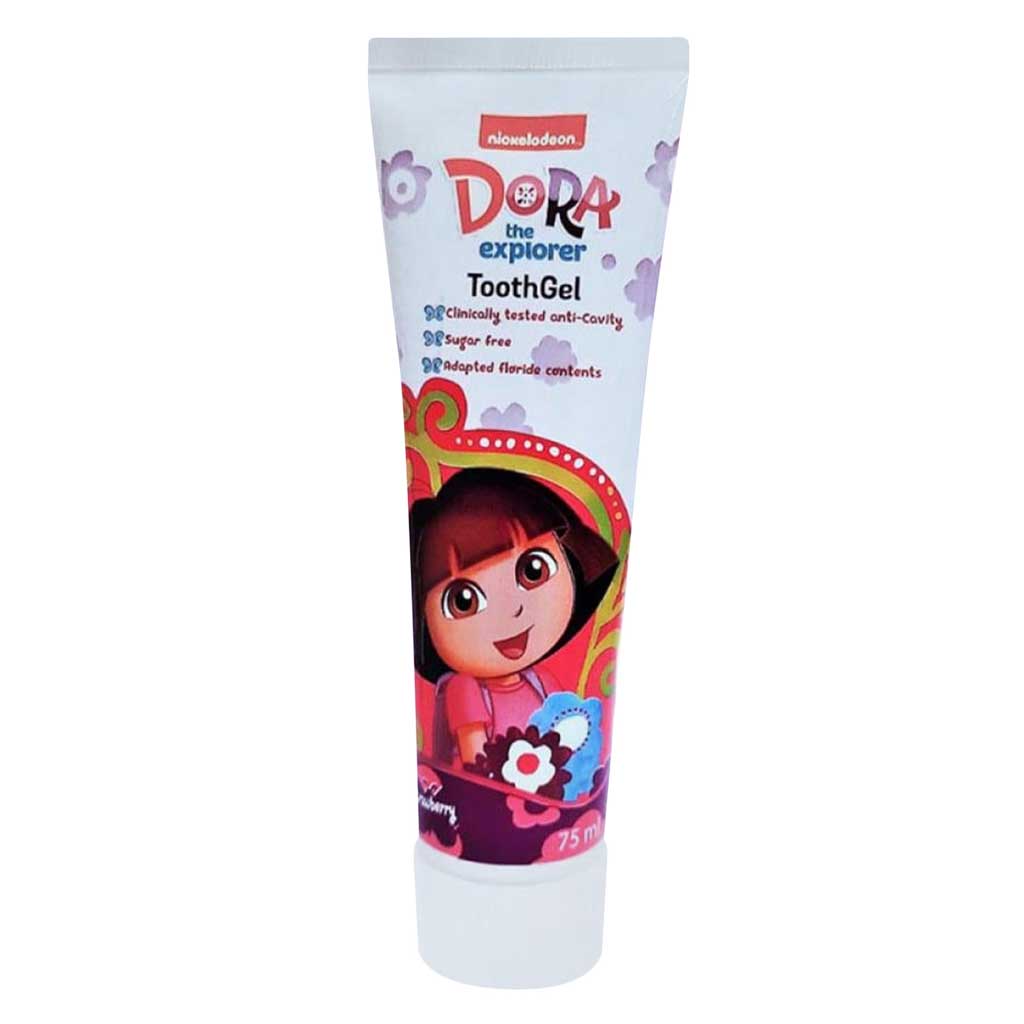 NICKELODEON TOOTHGEL DORA STRAWBERRY FLAVOR -75 ML