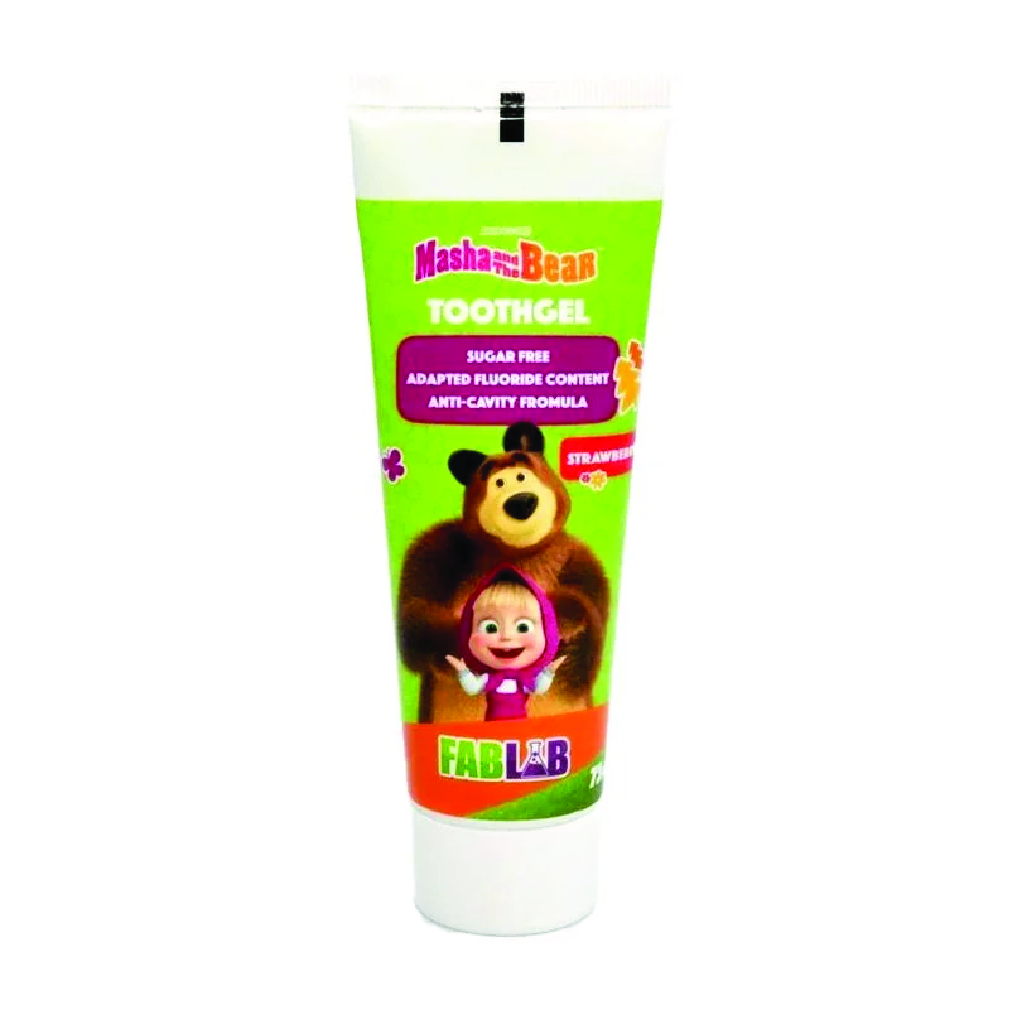 NICKELODEON TOOTHGEL MASHA STRAWBERRY FLAVOR -75 ML