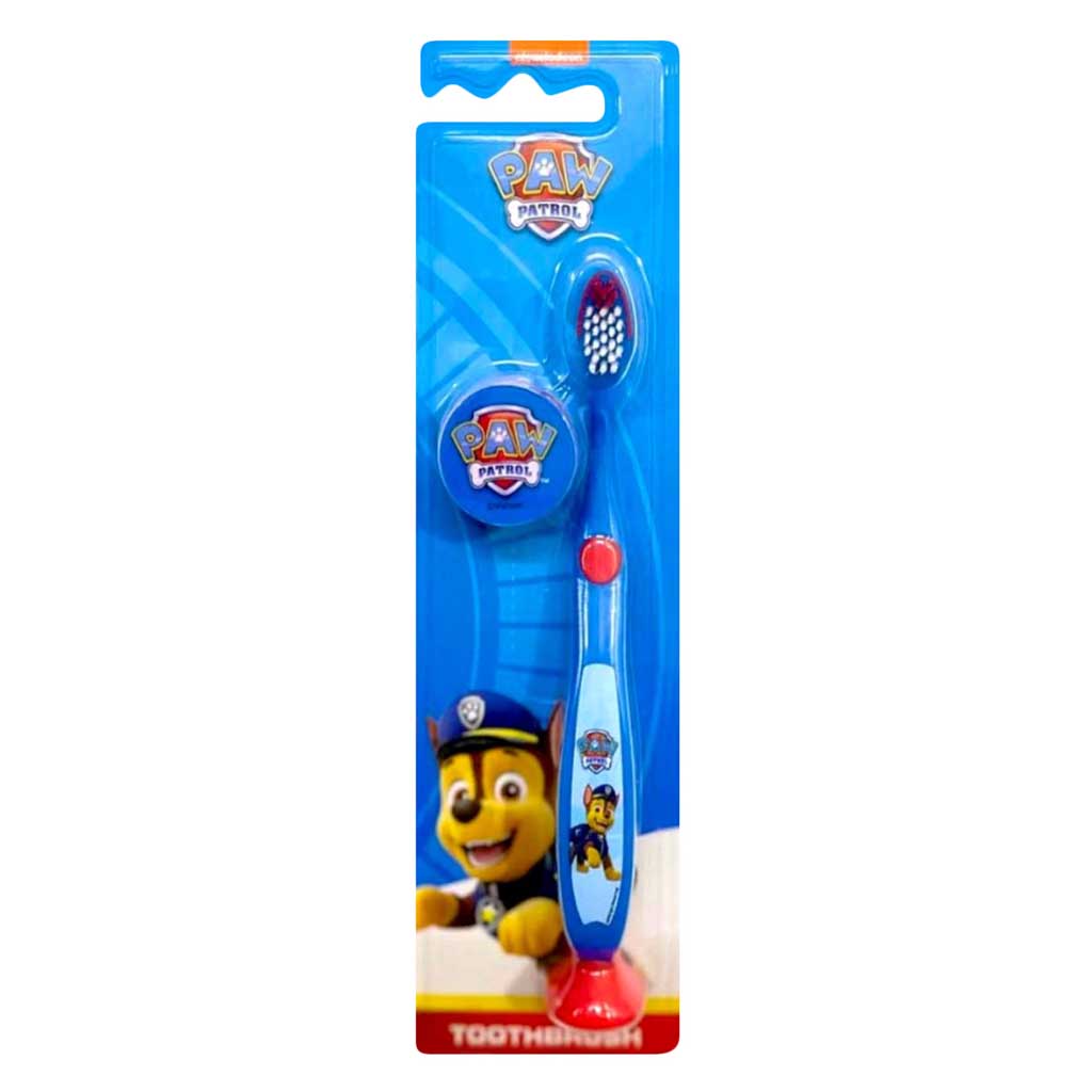 Nickelodeon, Paw Patrol Toothbrush with Stand, Soft bristle toothbrush with convenient stand for children