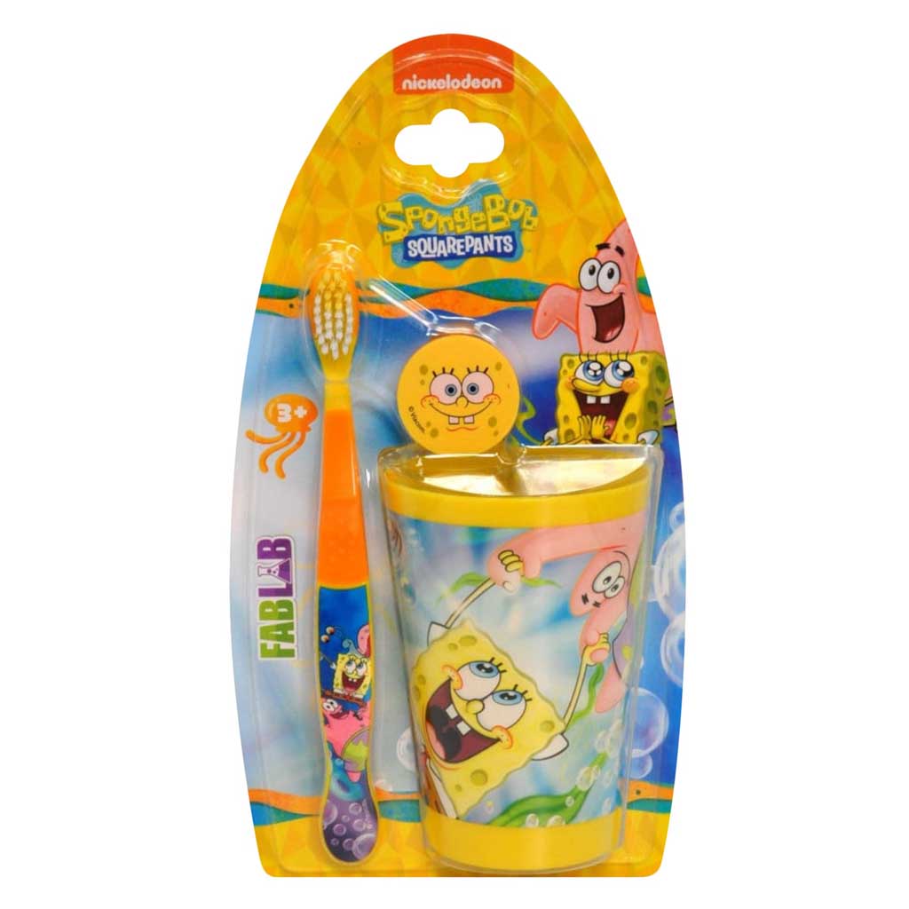 Nickelodeon. SpongeBob toothbrush with cup.