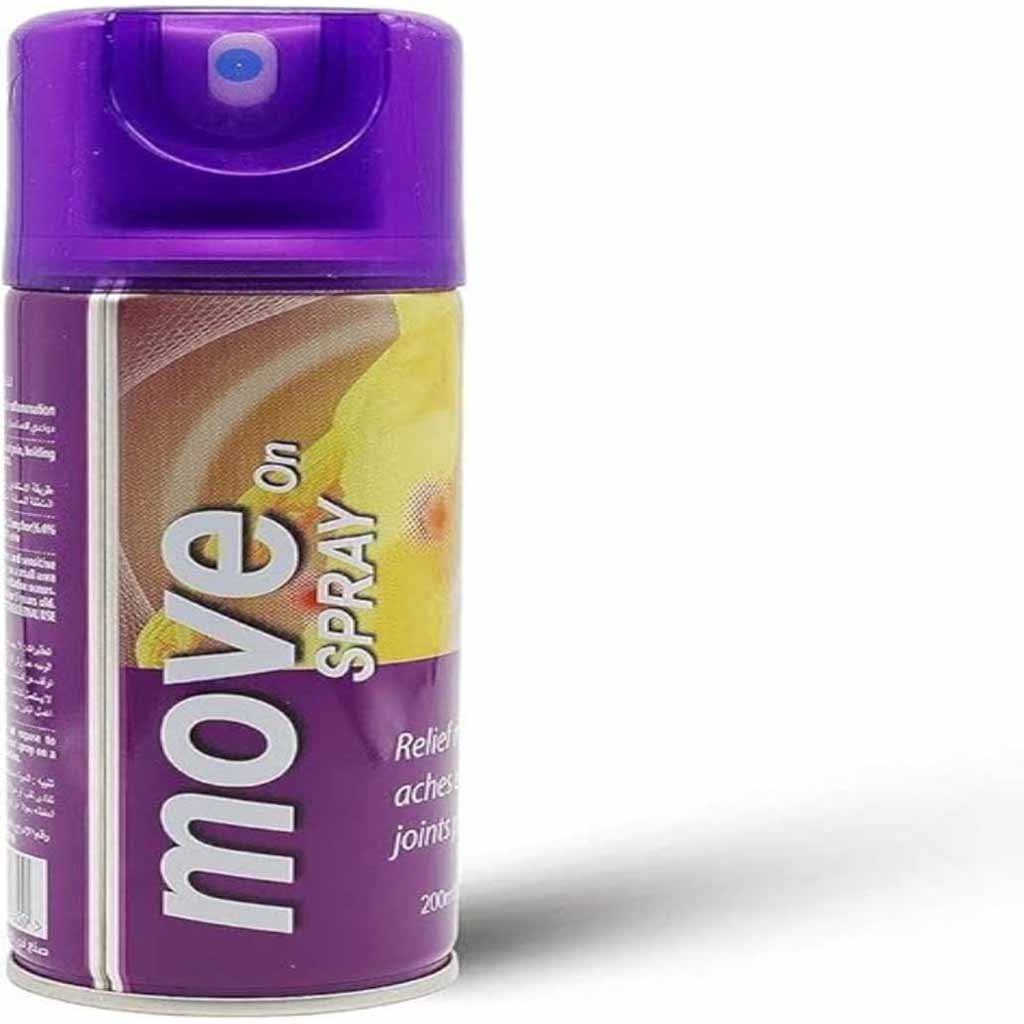 Move On, Massage Spray Hot, Warming massage spray for muscle relaxation, 200ml