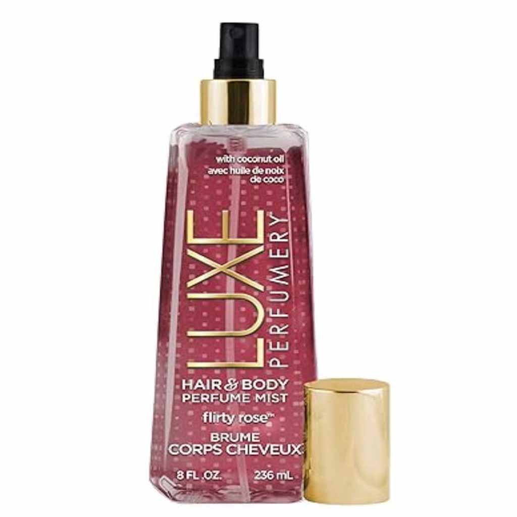 Luxe Perfumery, Flirty Rose Hair & Body Perfume Mist, Romantic rose scented mist for hair and body, 150ml