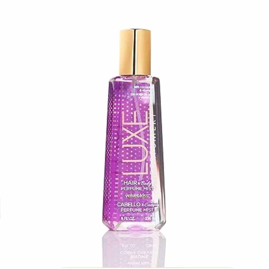 Luxe Perfumery, Velvet Kiss Hair & Body Perfume Mist, Luxurious scented mist for hair and body, 150ml