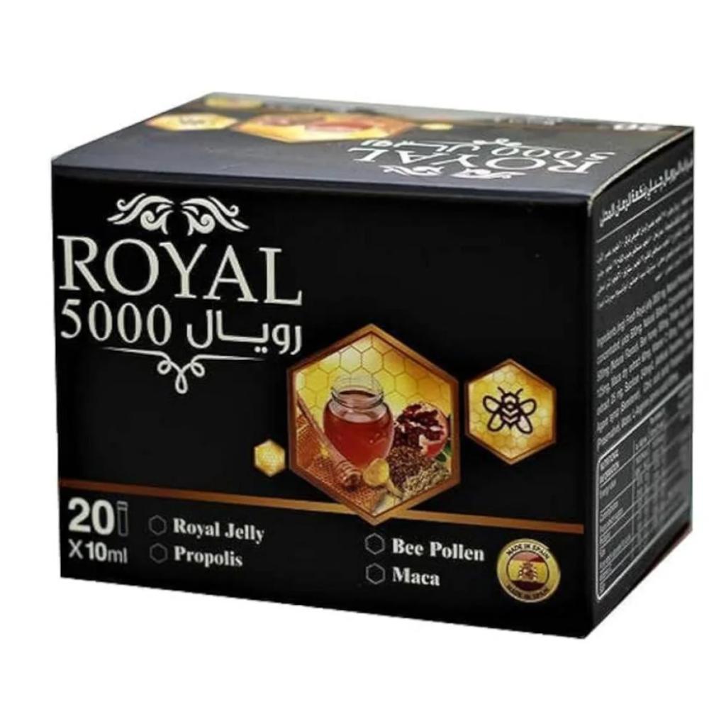 Royal, 5000 Honey Pomegranate Sachets, Natural honey and pomegranate health supplement, 10ml sachets