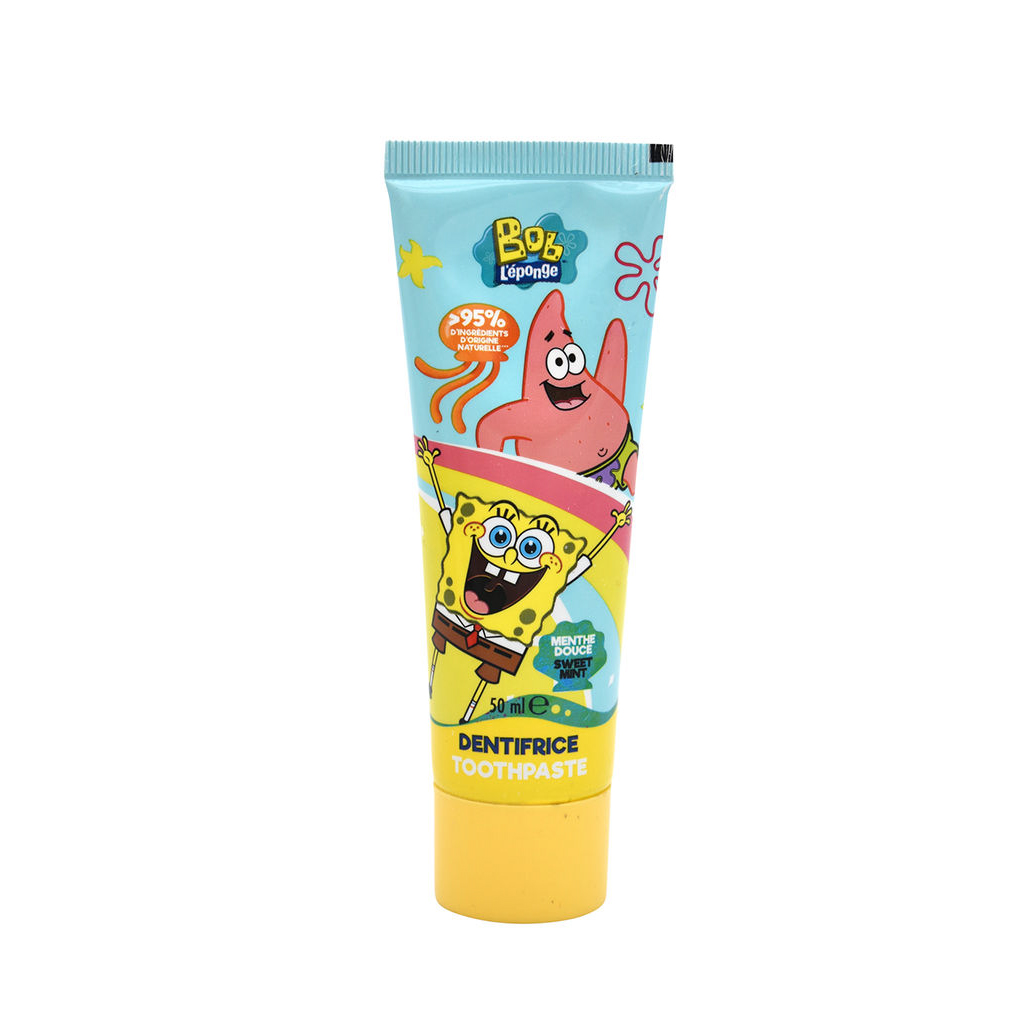 Nickelodeon, Organic Kids Toothpaste SpongeBob, Banana-flavored organic toothpaste for children