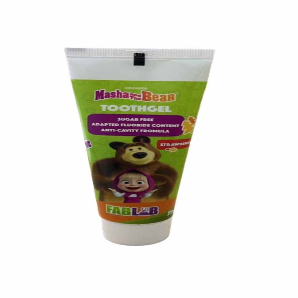 Nickelodeon, Organic Kids Toothpaste Masha with Apple Flavor, Natural toothpaste for children
