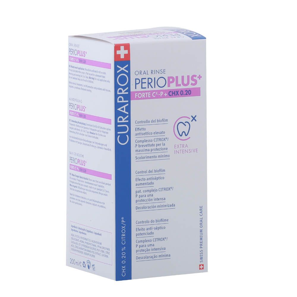 Curaprox Perio Plus Forte CHX 0.20% Mouthwash 200ml