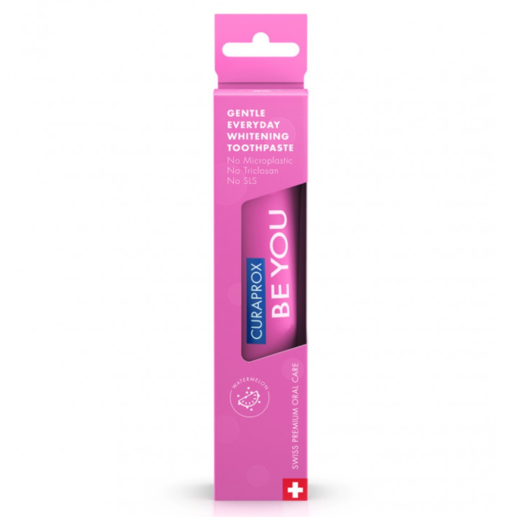 Curaprox, Be You watermelon toothpaste pink, Fluoride toothpaste with refreshing watermelon flavor, 60 ml
