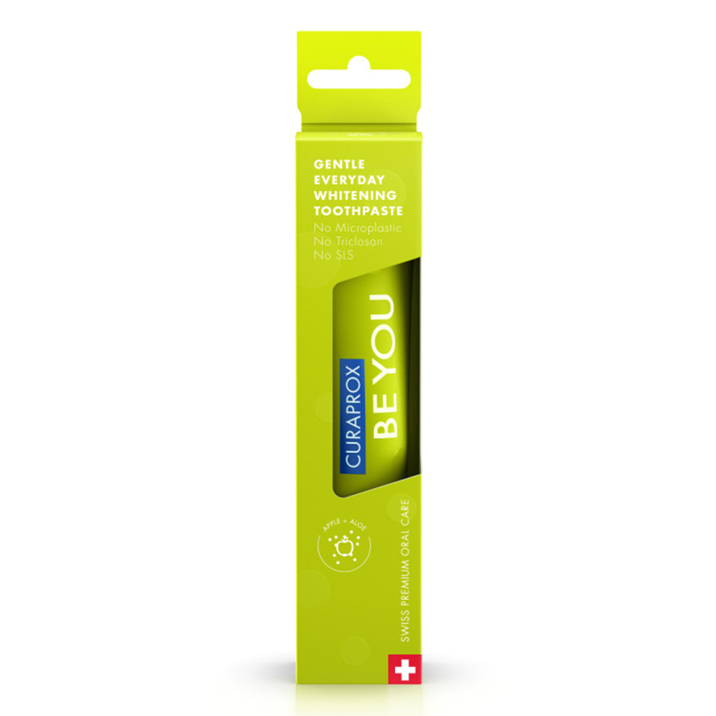 Curaprox Be You, Apple and Aloe Toothpaste, Gentle toothpaste with apple and aloe extracts, 60ml