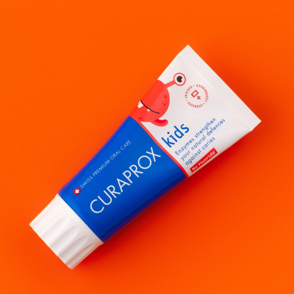 Curaprox Kids T/P Strawberry - Zero Fluoride - 6