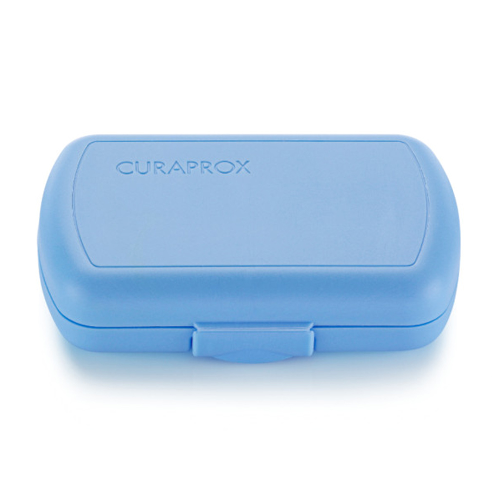 Curaprox, CS 5460 Travel Set Toothpaste and Toothbrushes, Complete oral care set with holder, assorted colors