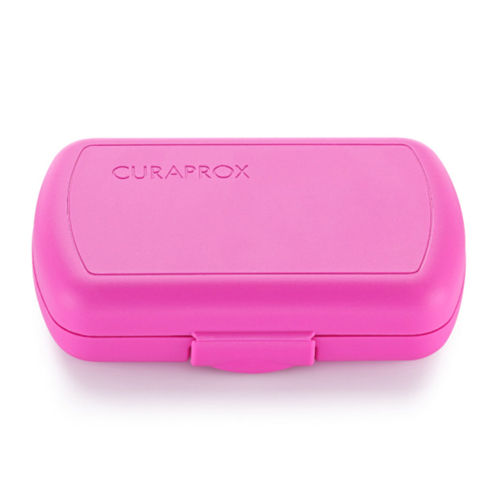 Curaprox, CS 5460 Travel Set Toothpaste and Toothbrushes, Complete oral care set with holder, assorted colors