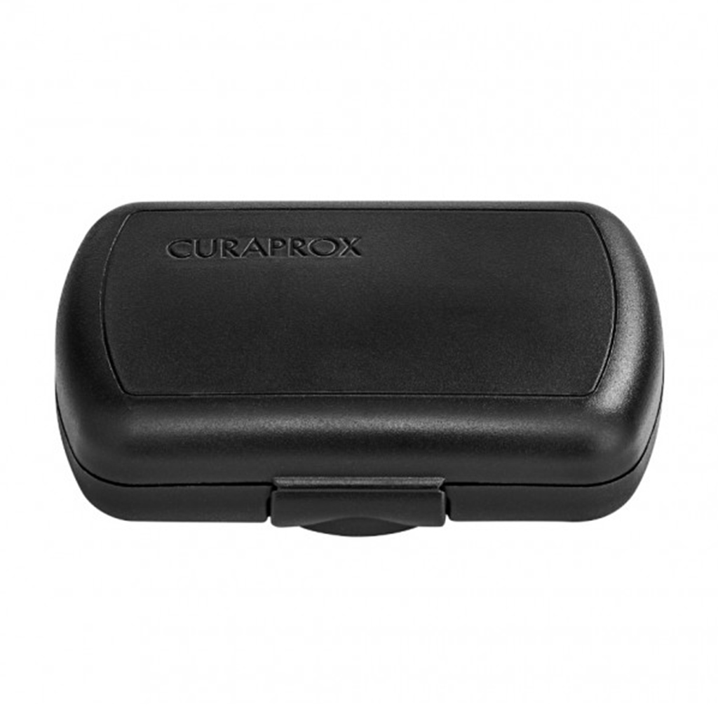 Curaprox, CS 5460 Travel Set Toothpaste and Toothbrushes, Complete oral care set with holder, assorted colors