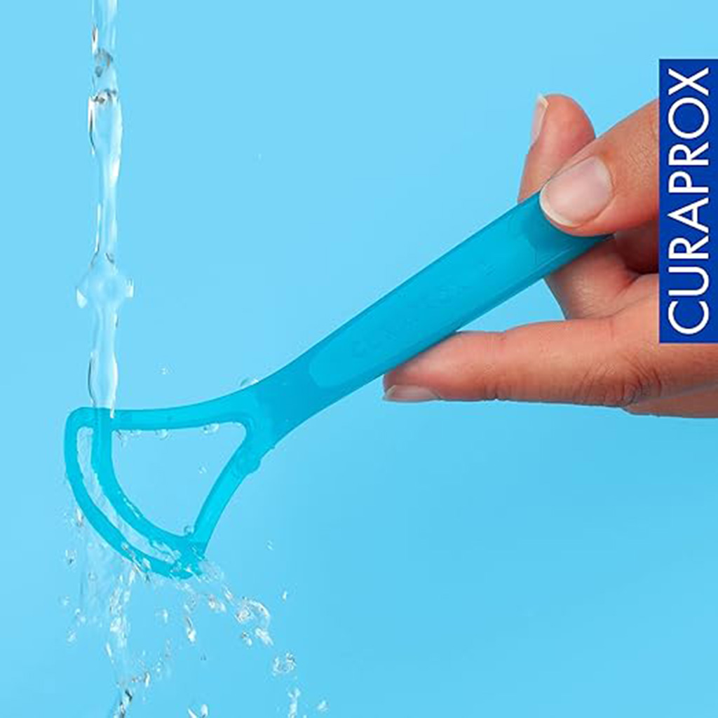 Curaprox, 203 Tongue Cleaner Duo Pack, Gentle tongue cleaner for fresh breath, 2 pieces