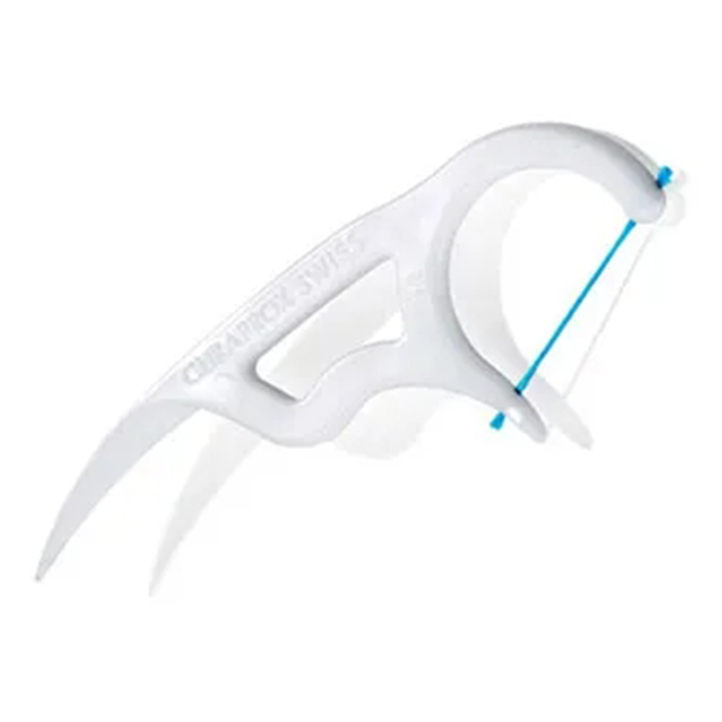 Curaprox, DF Flosspic, Dental floss picks for easy interdental cleaning, 30 pieces